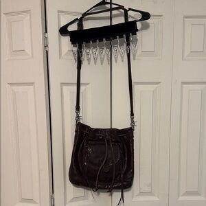 Myra Bag Dark Brown Leather Shoulder Bag